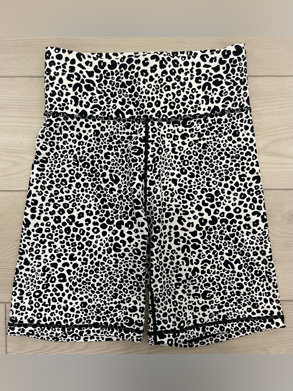 Cut The Frills High-Rise Leopard Print Bike Shorts
